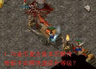 1.76金币复古我本沉默传奇新手如何快速提升等级? 1.76金币复古我本沉默传奇新手如何快速提升等级?