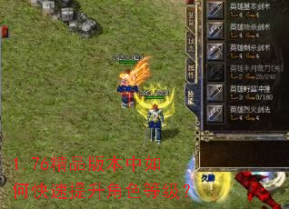 1.76精品版本中如何快速提升角色等级? 1.76精品版本中如何快速提升角色等级?