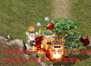 如何快速提升热血传奇轻客户端角色等级?装备获取攻略有哪些? 如何快速提升热血传奇轻客户端角色等级?装备获取攻略有哪些?