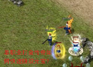 单职业打金传奇如何快速赚取元宝? 单职业打金传奇如何快速赚取元宝?