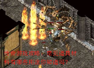 传奇游戏攻略:常见道具材料有哪些用途你知道吗? 传奇游戏攻略:常见道具材料有哪些用途你知道吗?